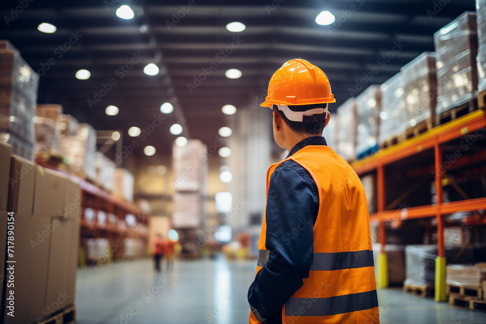 Ai generated image of factory engineer worker on industrial manufacturing Ai generated image of factory engineer worker on industrial manufacturing