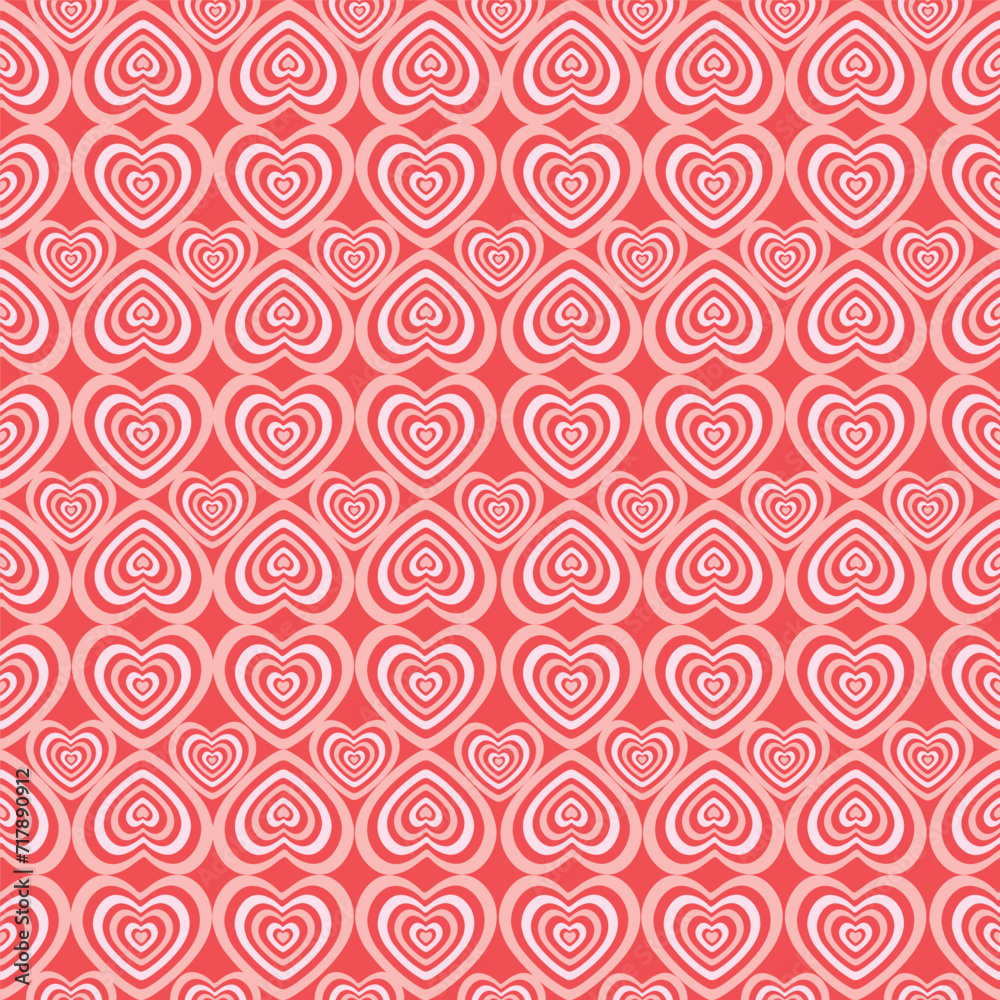 seamless pattern with hearts