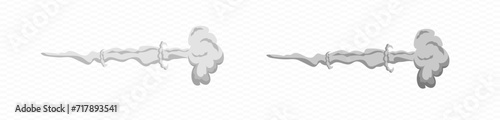 Smoke cartoon vector wind puff . Comic smoke speed puff