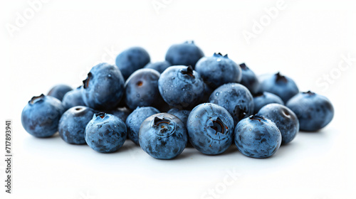 Blueberries isolated on white background