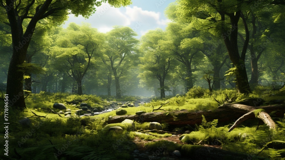 Obraz premium forest in spring