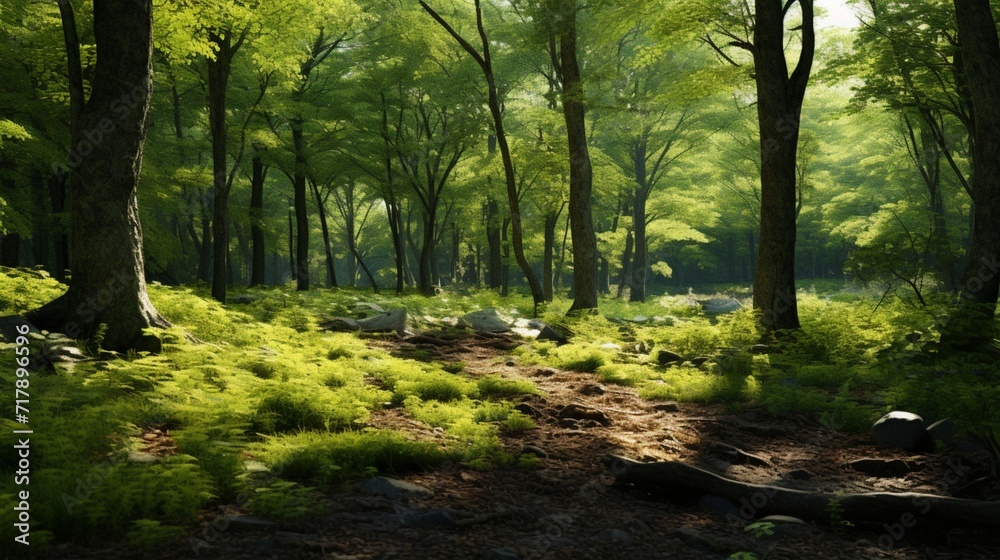 Naklejka premium path in the forest