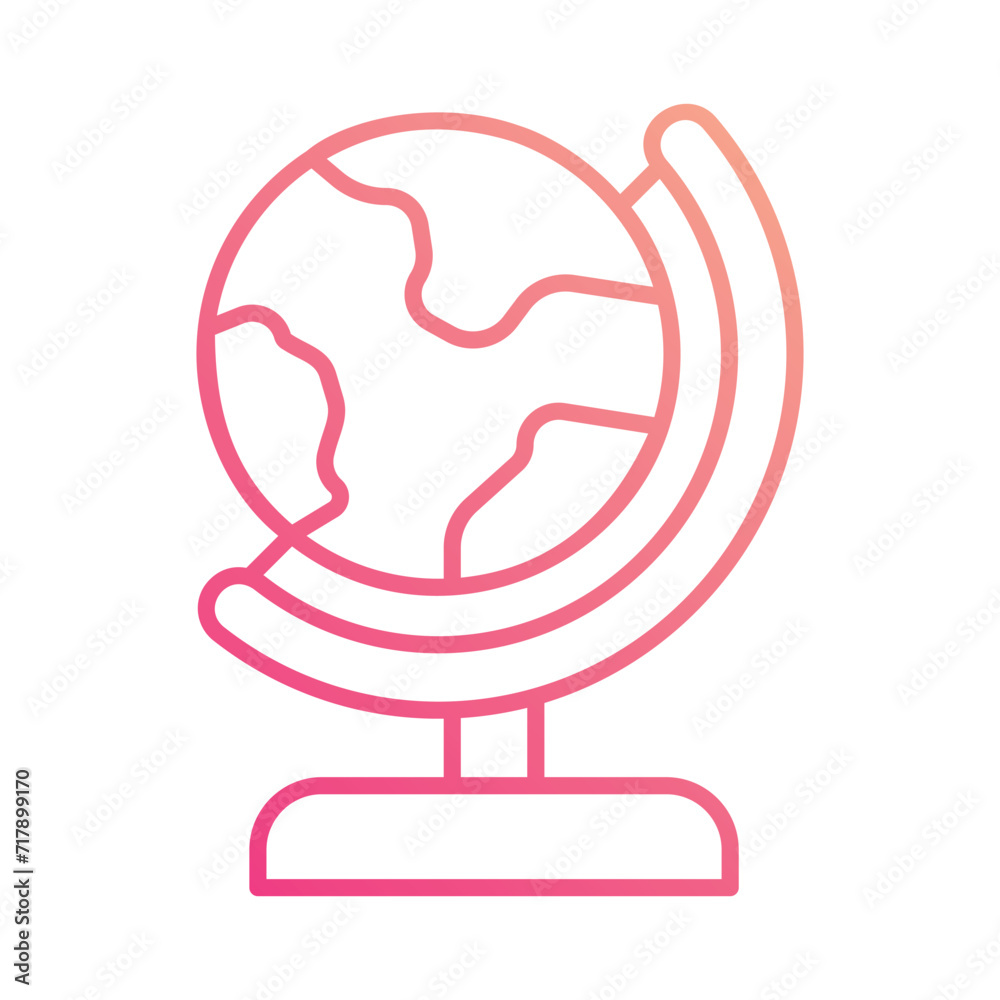 Globe icon isolate white background vector stock illustration Globe icon isolate white background vector stock illustration