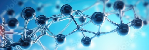 Abstract molecule close up