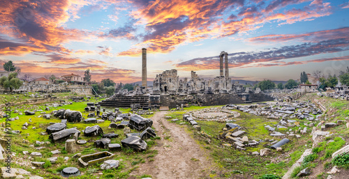 Panoramic view of  the Apollo Temple, Turkey photo