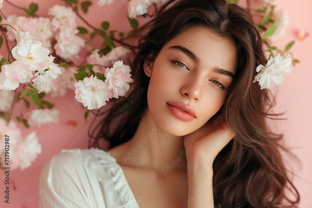 luxury woman model portrait natural background minimalistic luxury woman model portrait natural background minimalistic