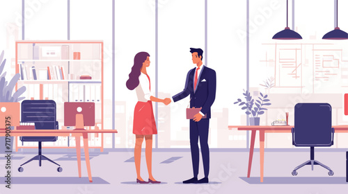 Business deal concept illustration vector