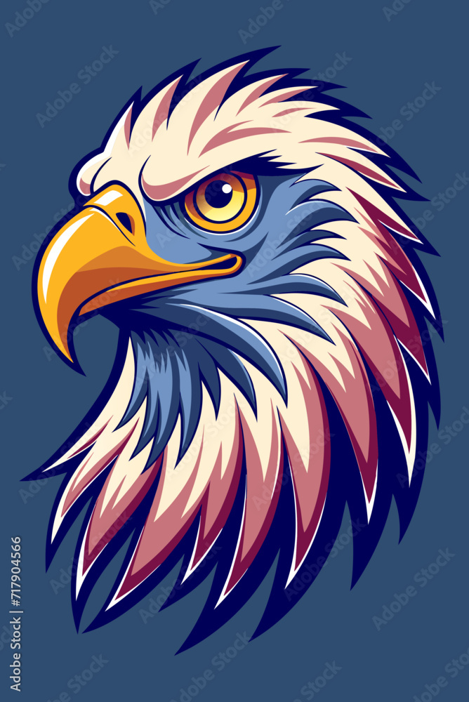 Obraz premium american bald eagle head