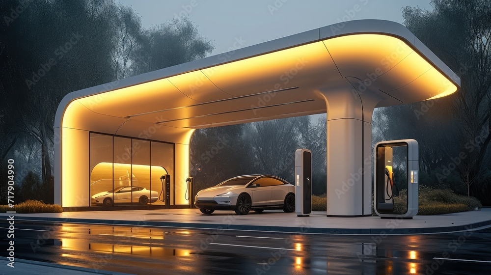 Minimal architecture for EV charging station for multiple cars ...
