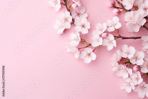 桜とパステルカラーの背景