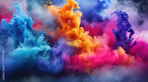 spectacular surreal colorful powder photo background. abstract visuals in high definition. great for creative projects