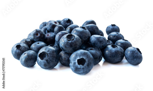 Blueberries isolation. Ripe blueberries with copy space for text. Heap of blueberry isolated on white. Bilberries on a white background. Blueberries on a white background.