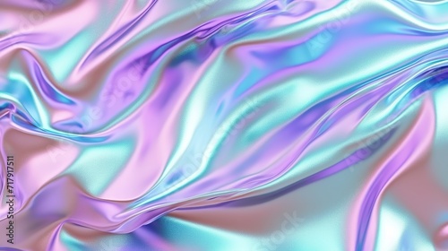 Wallpaper Mural The use of holographic iridescent surface and wrinkled vaporwave background is a contemporary design texture. Torontodigital.ca