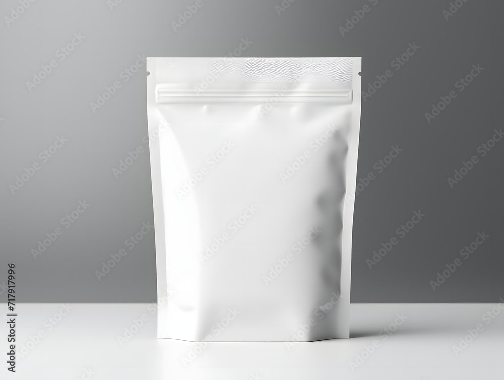 3D blank Coffee Pouch mockup with isolated background 3D blank Coffee Pouch mockup with isolated background