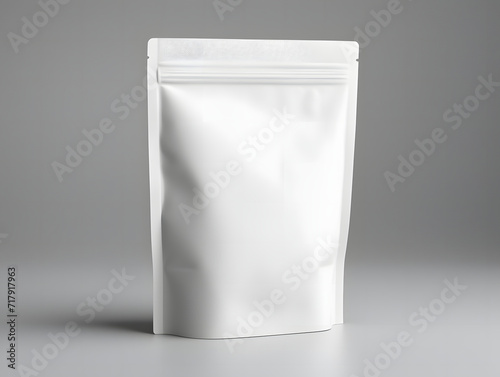 3D blank Coffee Pouch mockup with isolated background