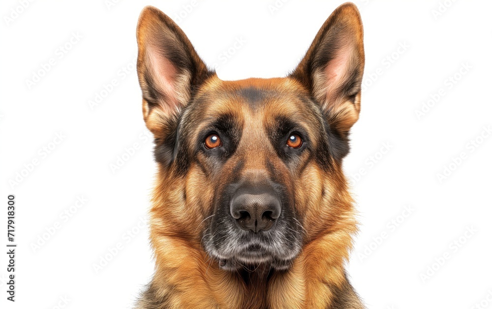 German shepherd isolated on white background German shepherd isolated on white background
