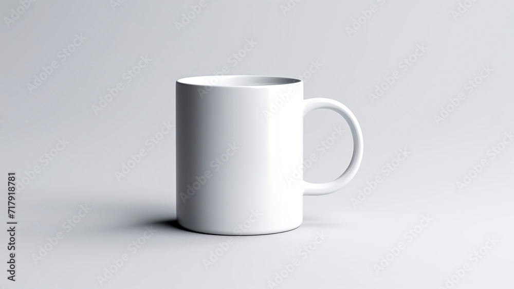 A Blank White Mug Mockup - Clean and Versatile, Perfect for Branding and Custom Design Presentations A Blank White Mug Mockup - Clean and Versatile, Perfect for Branding and Custom Design Presentations