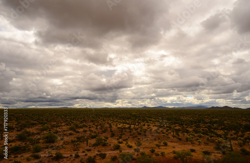 Storm Clouds Forming Sonora Desert Arizona