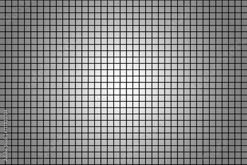 Square floor or black mosaic with light gradient.