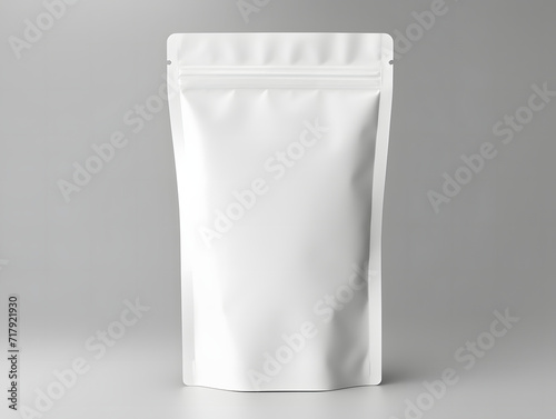 3D blank Coffee Pouch mockup with isolated background