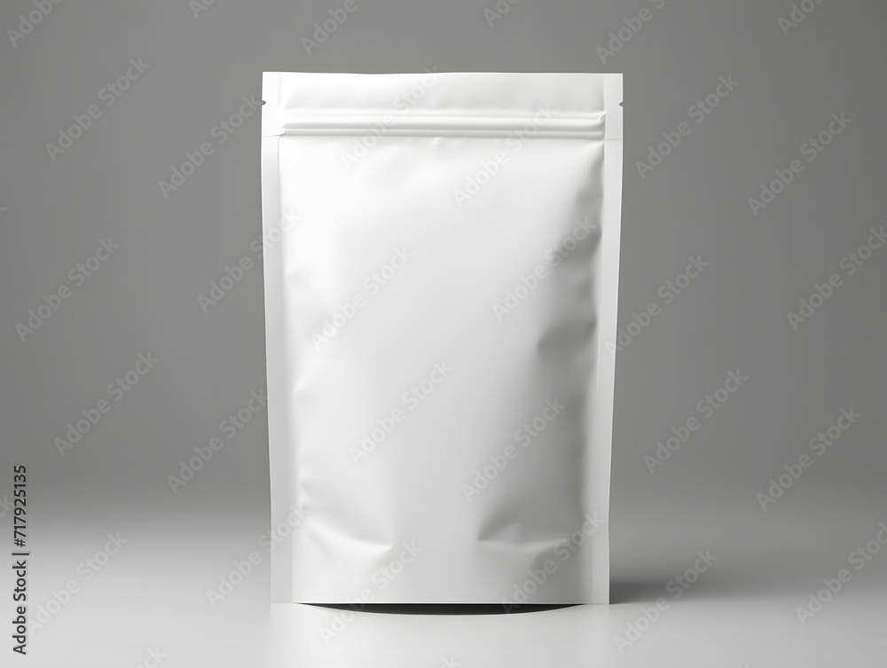 3D blank Coffee Pouch mockup with isolated background 3D blank Coffee Pouch mockup with isolated background