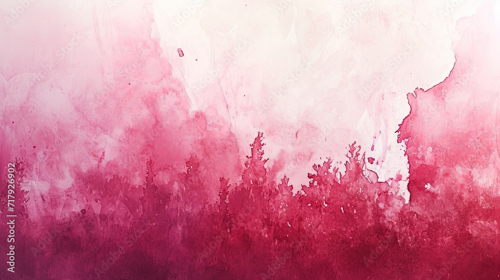 Obraz premium a watercolor texture backdrop with shades of pink, resembling an abstract floral scene or a delicate Valentine's Day design.