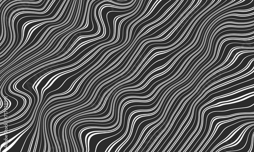 Wave abstract background. Curved lines
