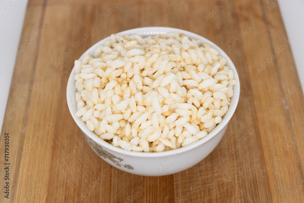 Puffed rice or moori isolated on a background Puffed rice or moori isolated on a background