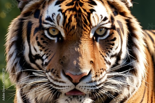 Ein Tigerportrait - Illustration via KI