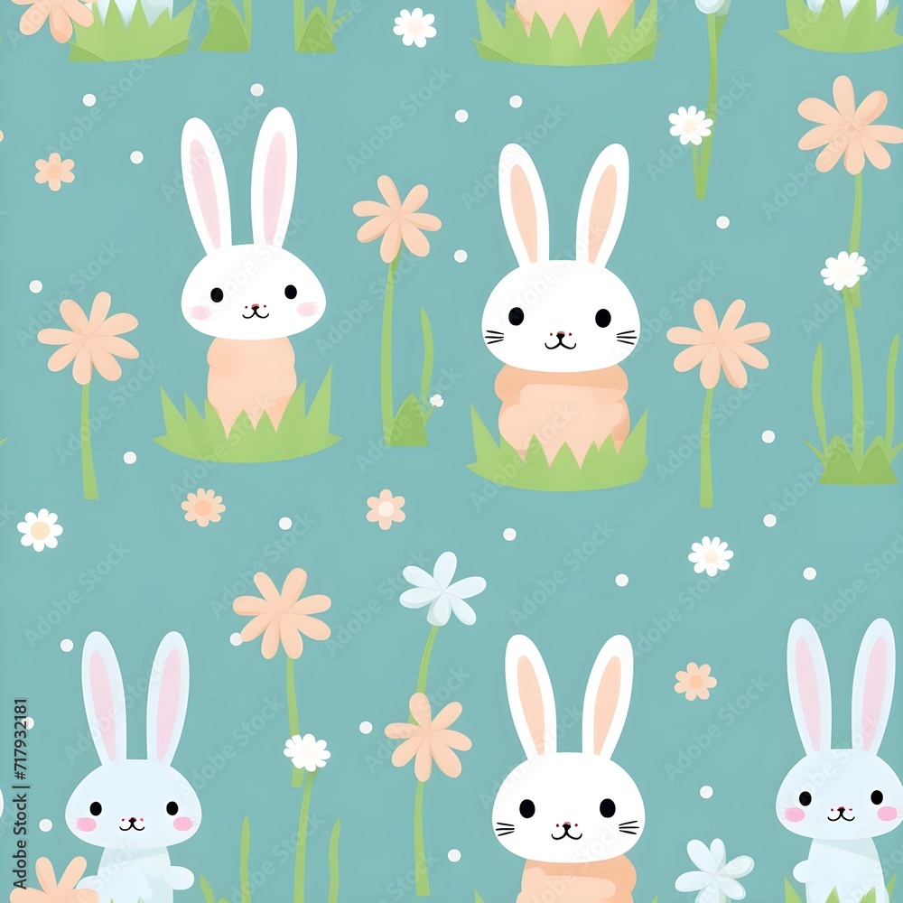 set of easter rabbits set of easter rabbits