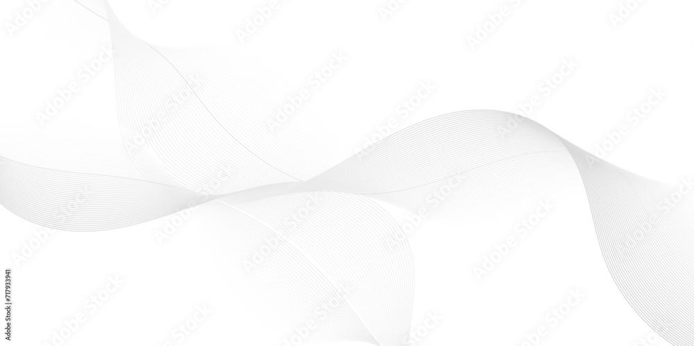 Modern abstract white wave digital geometric Technology, data science frequency gradient lines on transparent background. Isolated on white background. gray and white wavy stripes background. Modern abstract white wave digital geometric Technology, data science frequency gradient lines on transparent background. Isolated on white background. gray and white wavy stripes background.