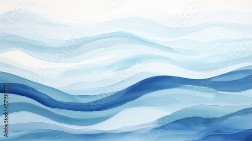 abstract watercolor waves design. gentle blue and white swirls perfect for calm backgrounds, creative projects, and peaceful decor themes