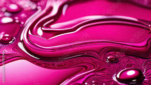 Pink using fluid art technique with alcohol paints. Generative AI, Generative, AI photo