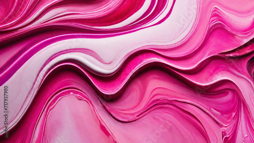 Pink using fluid art technique with alcohol paints. Generative AI  Generative  AI