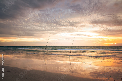 sunset on the beach