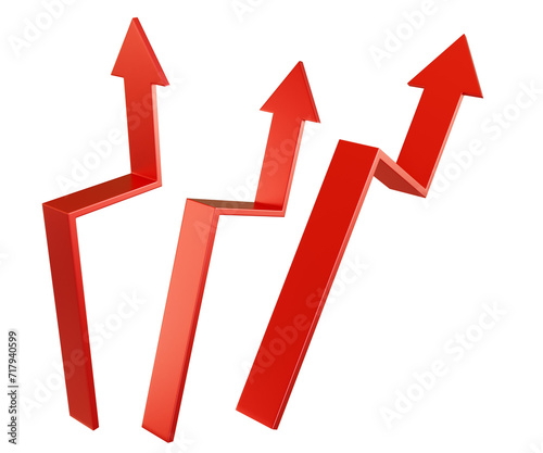 The arrows are red . Arrows...