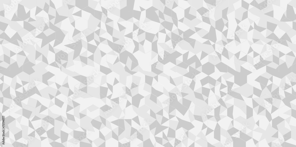 Abstract geometric background vector seamless technology gray and white background. Abstract geometric pattern gray Polygon Mosaic triangle Background, business and corporate background.