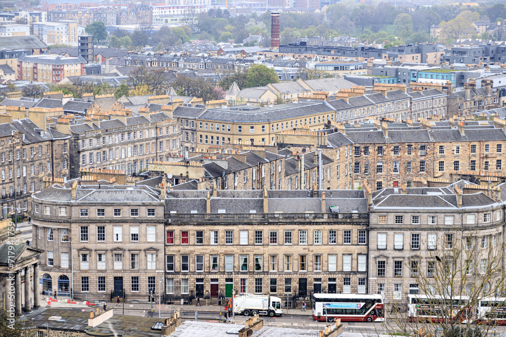Edinburgh’s Historic Architecture Amidst Modern City Life