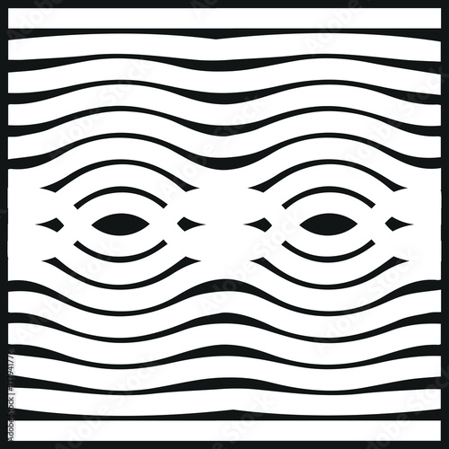 Modern abstract background with geometric shapes and halftone textures. Minimalistic geometric pattern in Scandinavian style. Trendy vector graphic elements for your unique design.