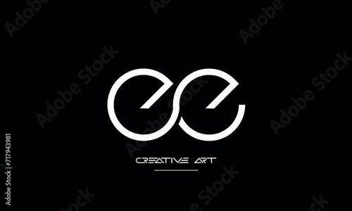 EE, E abstract letters logo monogram