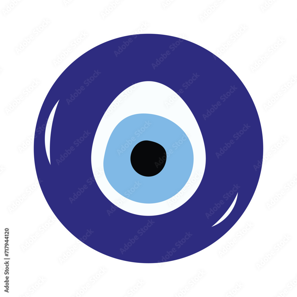 Glass islamic, arabian or turkish, greek amulet. Turkish amulet. Fatima eye. Glass nazar. Vector illustration Glass islamic, arabian or turkish, greek amulet. Turkish amulet. Fatima eye. Glass nazar. Vector illustration