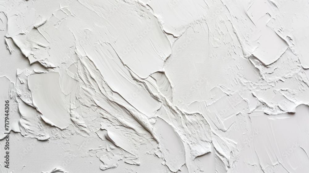 White texture of oil paint strokes on canvas. Rough, brutal strokes. Artistic background White texture of oil paint strokes on canvas. Rough, brutal strokes. Artistic background