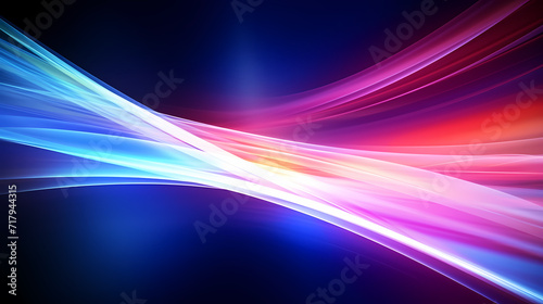 Glowing shiny line effect vector background, technology line background and light effect, 3D rendering