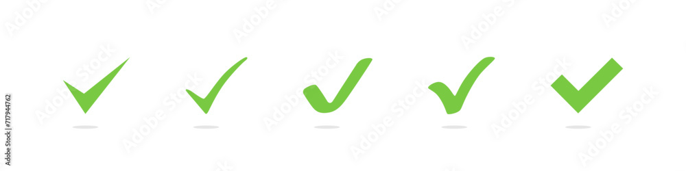 Check Mark vector icons. Check marks green icons. Green Check mark symbols Check Mark vector icons. Check marks green icons. Green Check mark symbols