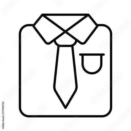 Uniform icon isolate white background vector stock illustration