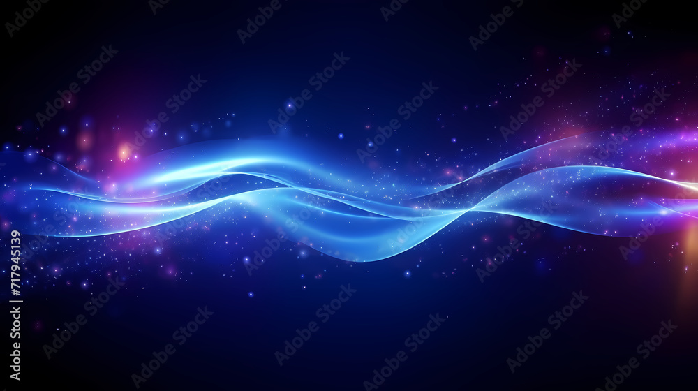 Fototapeta premium Glowing shiny line effect vector background, technology line background and light effect, 3D rendering