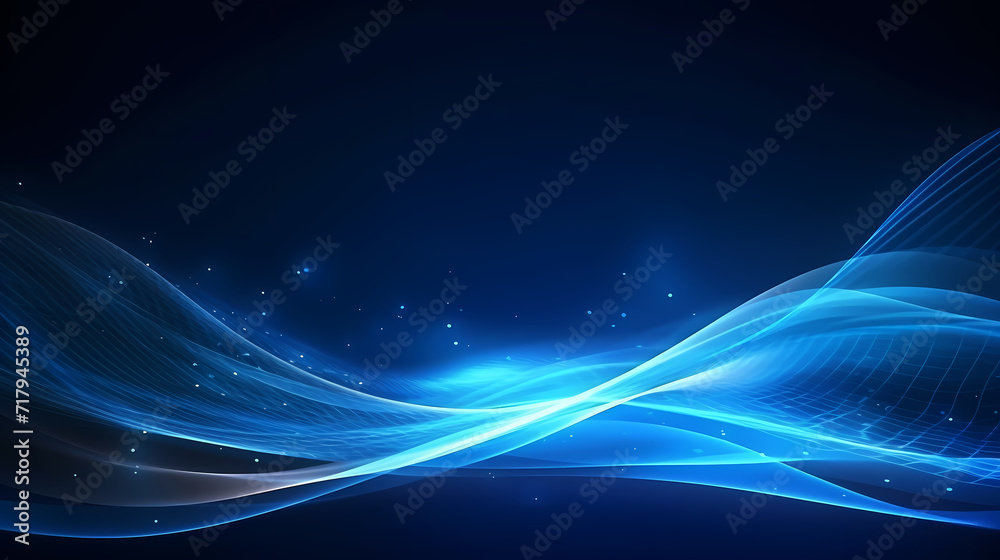 Glowing shiny line effect vector background, technology line background and light effect, 3D rendering