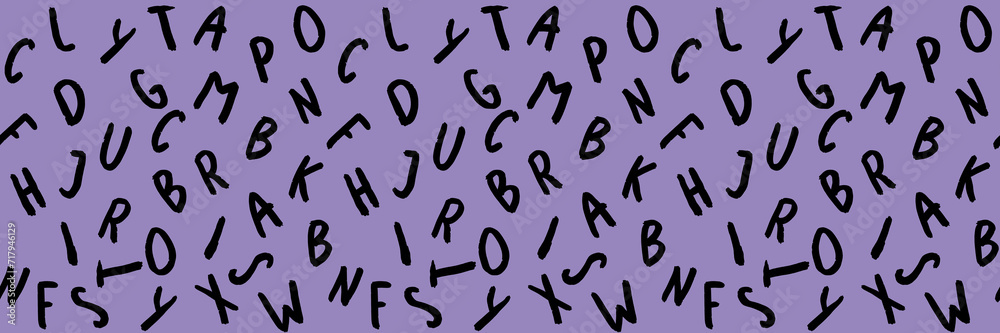 template with the image of keyboard symbols. set of letters. Surface template. pastel violet background. Horizontal image. Banner for insertion into site. template with the image of keyboard symbols. set of letters. Surface template. pastel violet background. Horizontal image. Banner for insertion into site.