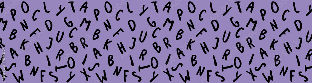 template with the image of keyboard symbols. set of letters. Surface template. pastel violet background. Horizontal image. Banner for insertion into site. template with the image of keyboard symbols. set of letters. Surface template. pastel violet background. Horizontal image. Banner for insertion into site.