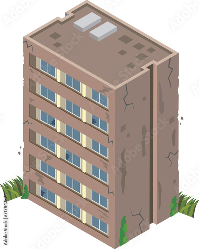 廃墟のマンション